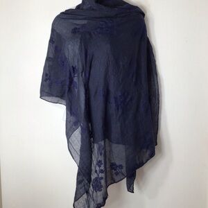 Saachi scarf women blue floral feminine